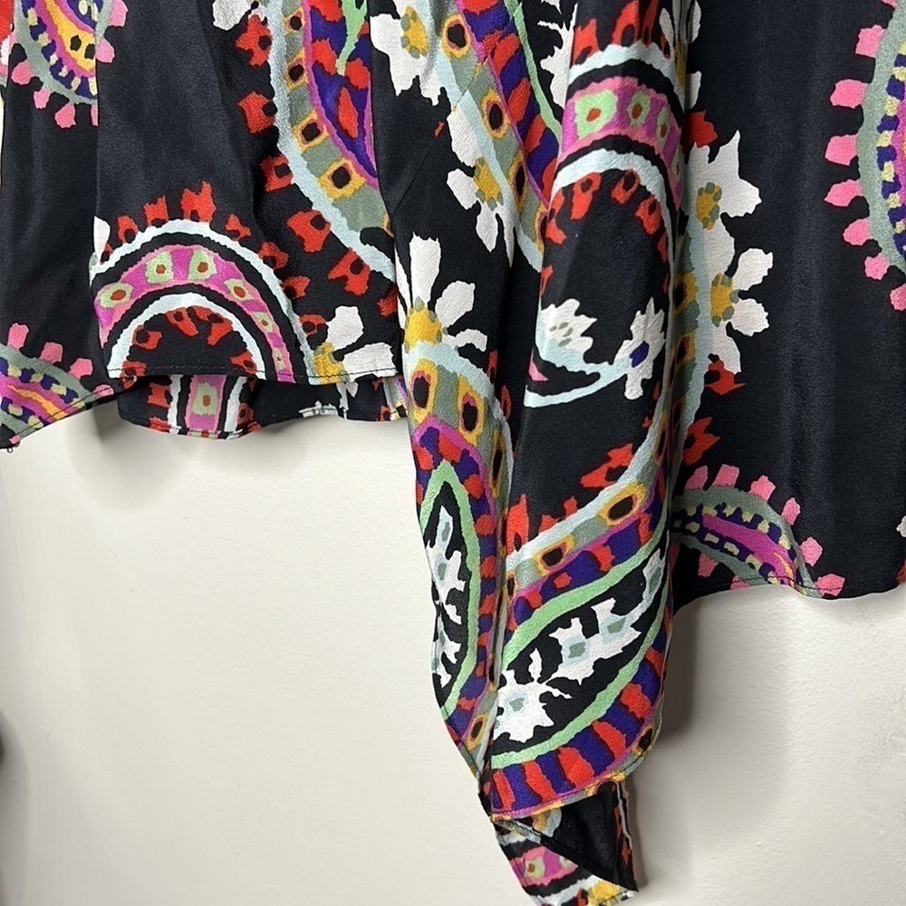 ANTHROPOLOGIE HD IN PARIS Moon Struck Asymmetrical 100% Silk Cami Top Si… - Picture 11 of 14